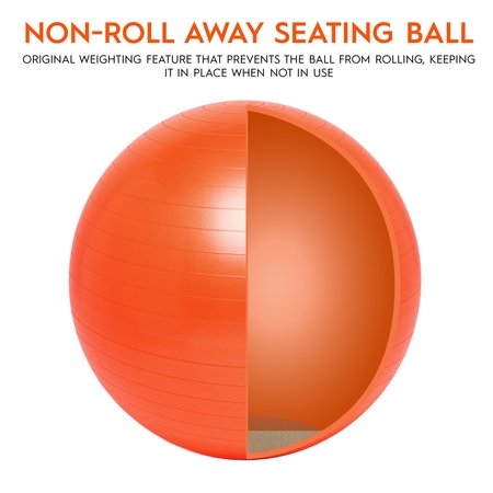Bouncybands Balance Ball, 65cm, Orange WBS65OR